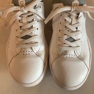 ON Womens The Roger Advantage Textile Synthetic White Rose Trainers 8.5 shoes